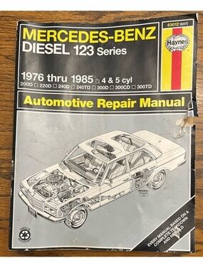 Mercedes-Benz Diesel 123 Series Auto Repair Manual 1976-1985